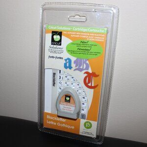3/$77❤️Cricut Solutions Fonts BLACKLETTER Cartridge Set #29-0711 Lettre Gothique